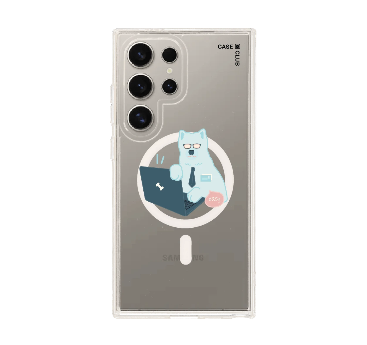เคสใส samsung s24 ultra magsafe น้องหมาพนักงานดีเด่น